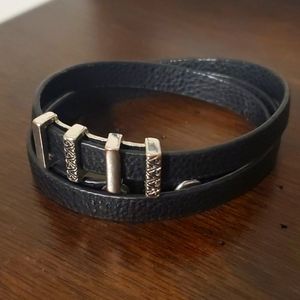 Leather wrap bracelet